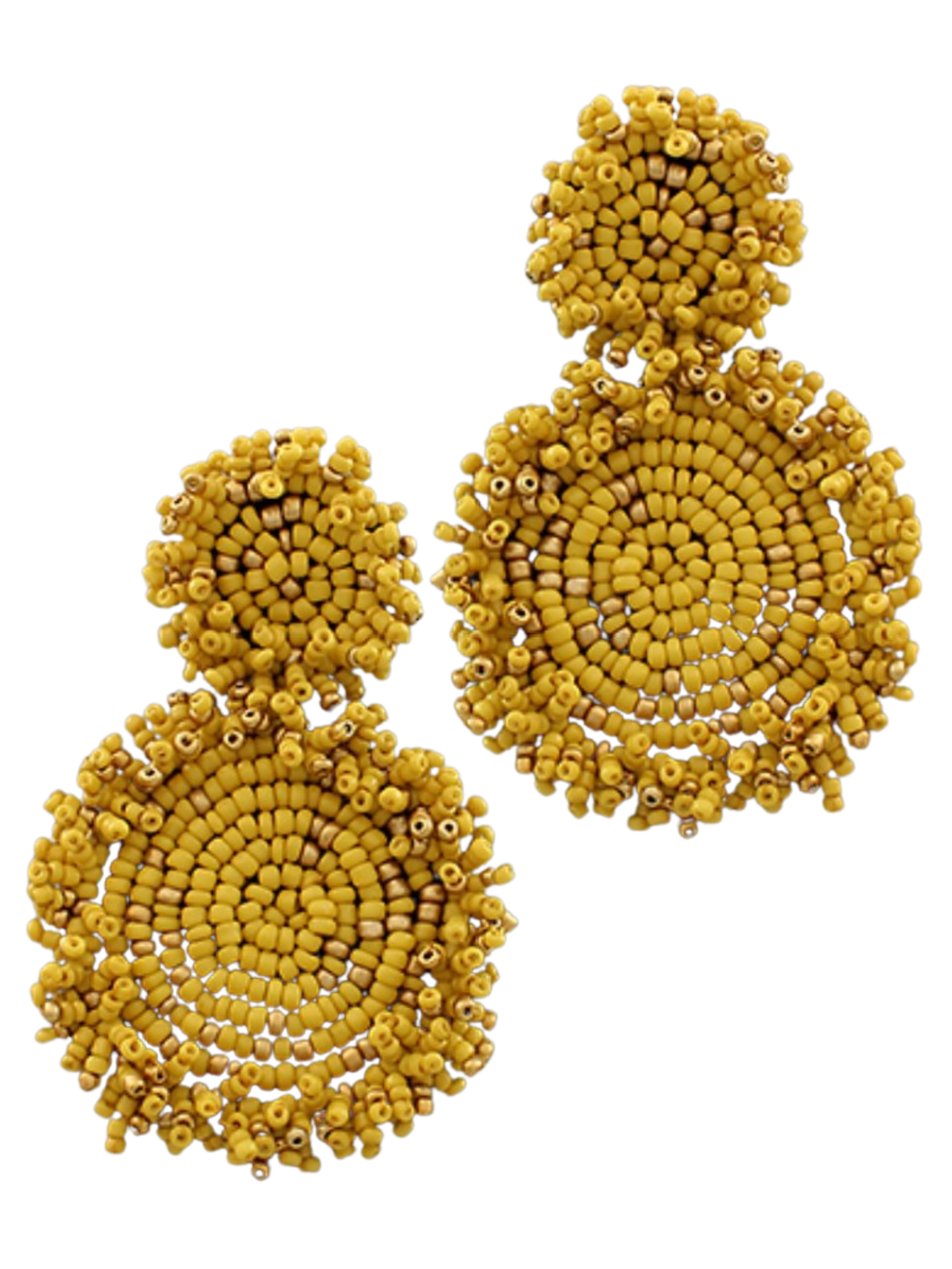 Lydia Beaded Disc Earring