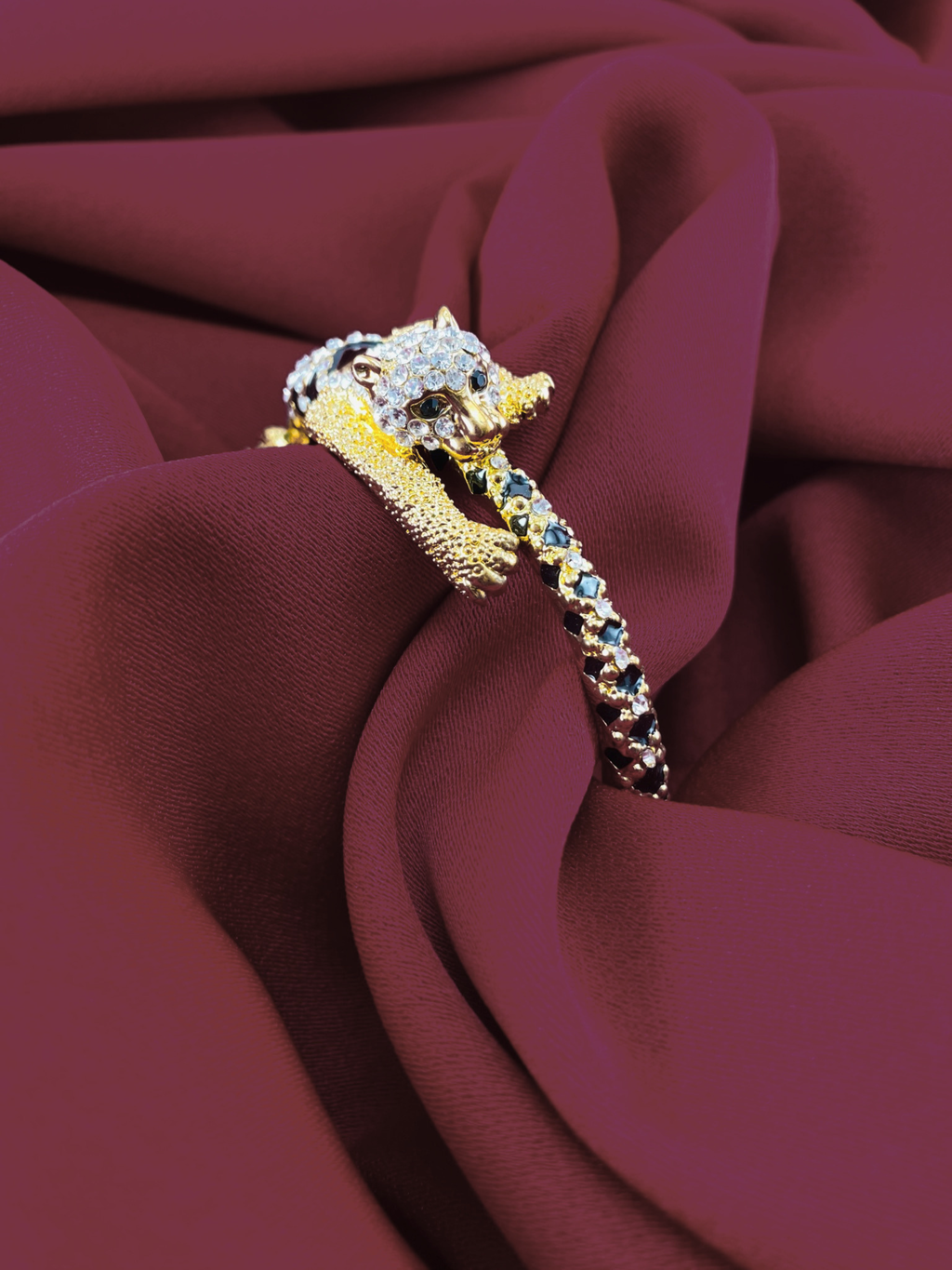 Leopard Jeweled Bracelet