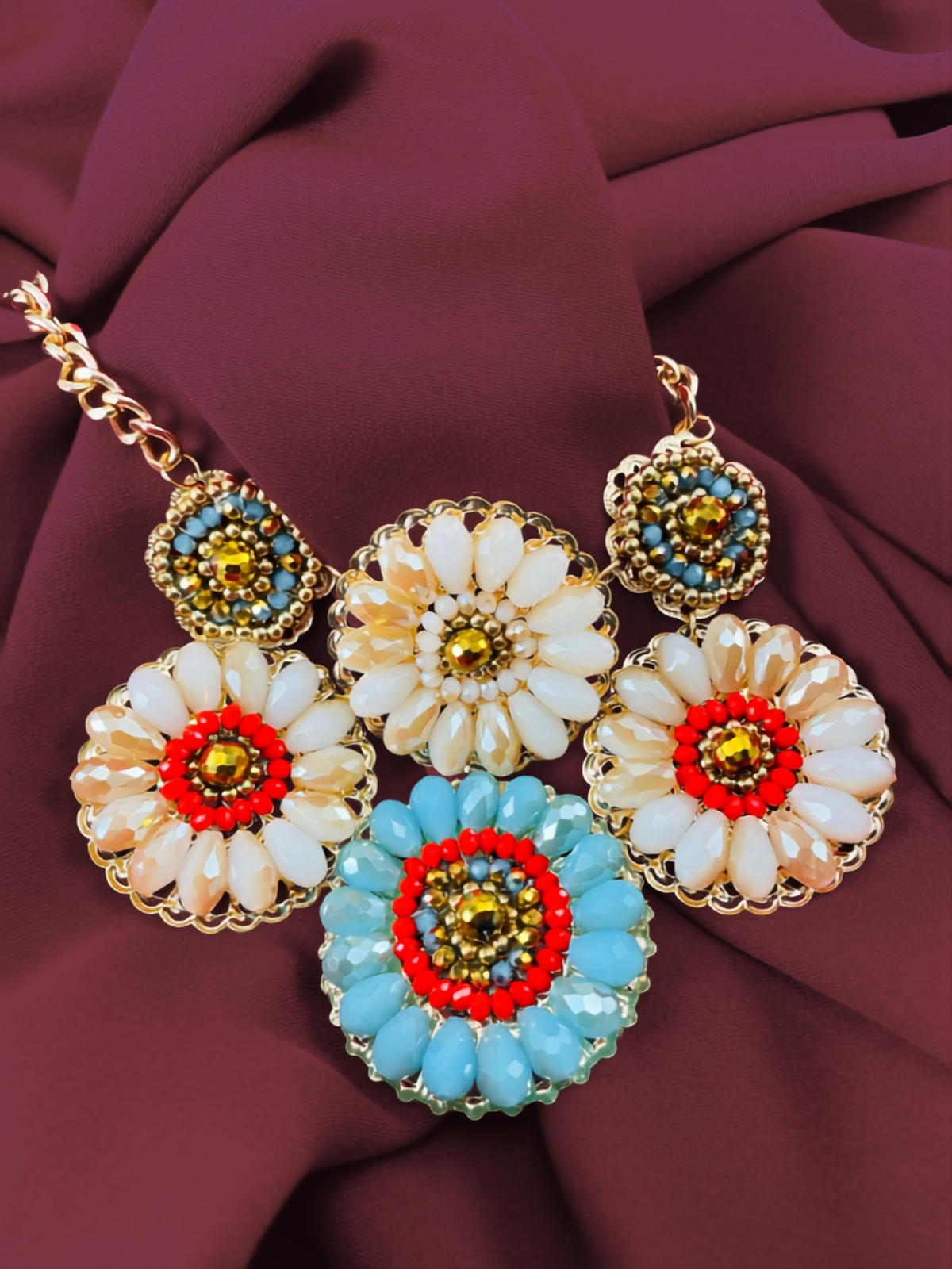 Daisy Bib Necklace