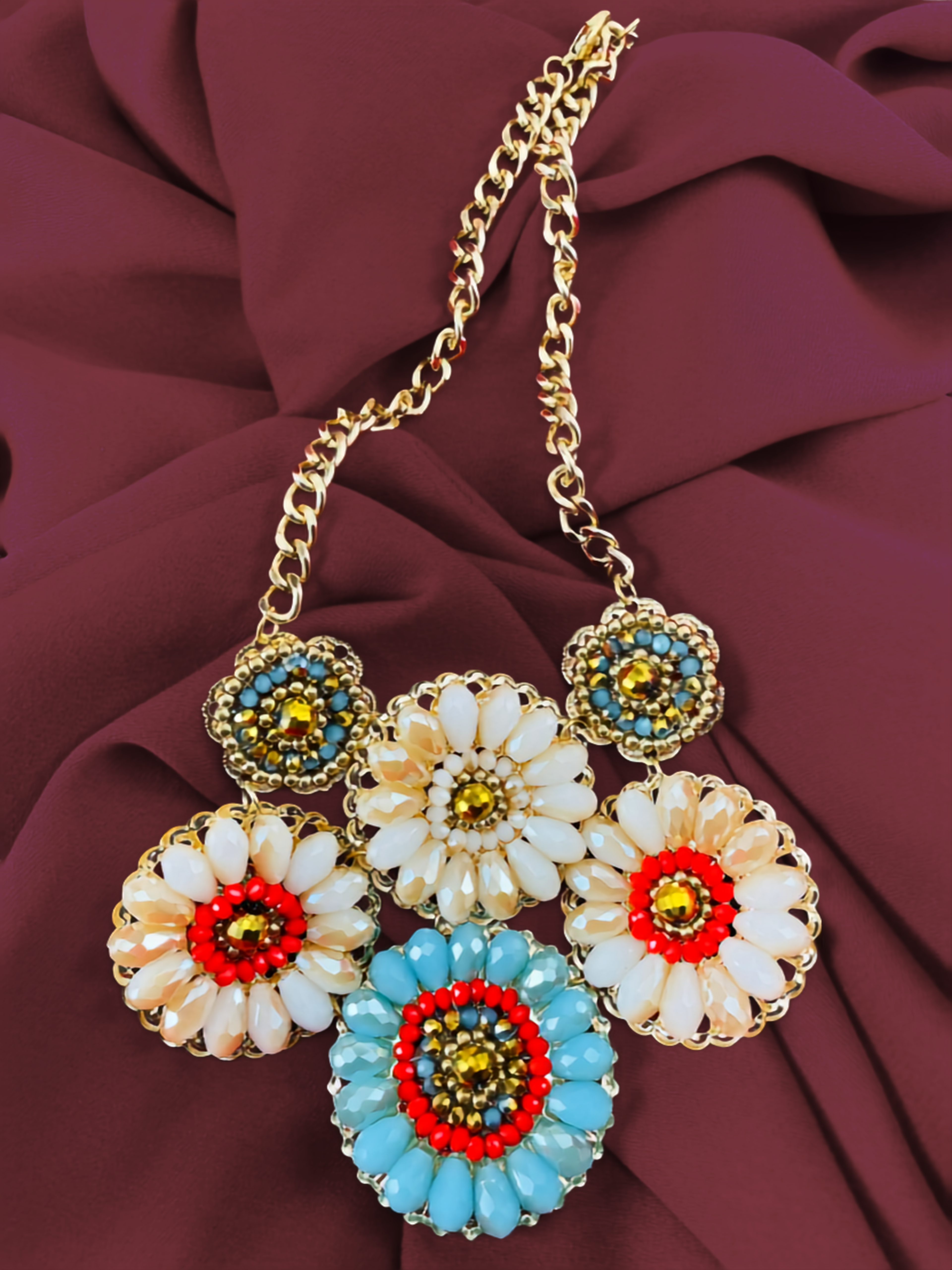 Daisy Bib Necklace
