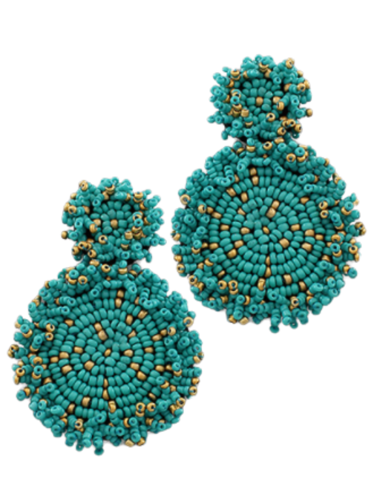 Lydia Beaded Disc Earring