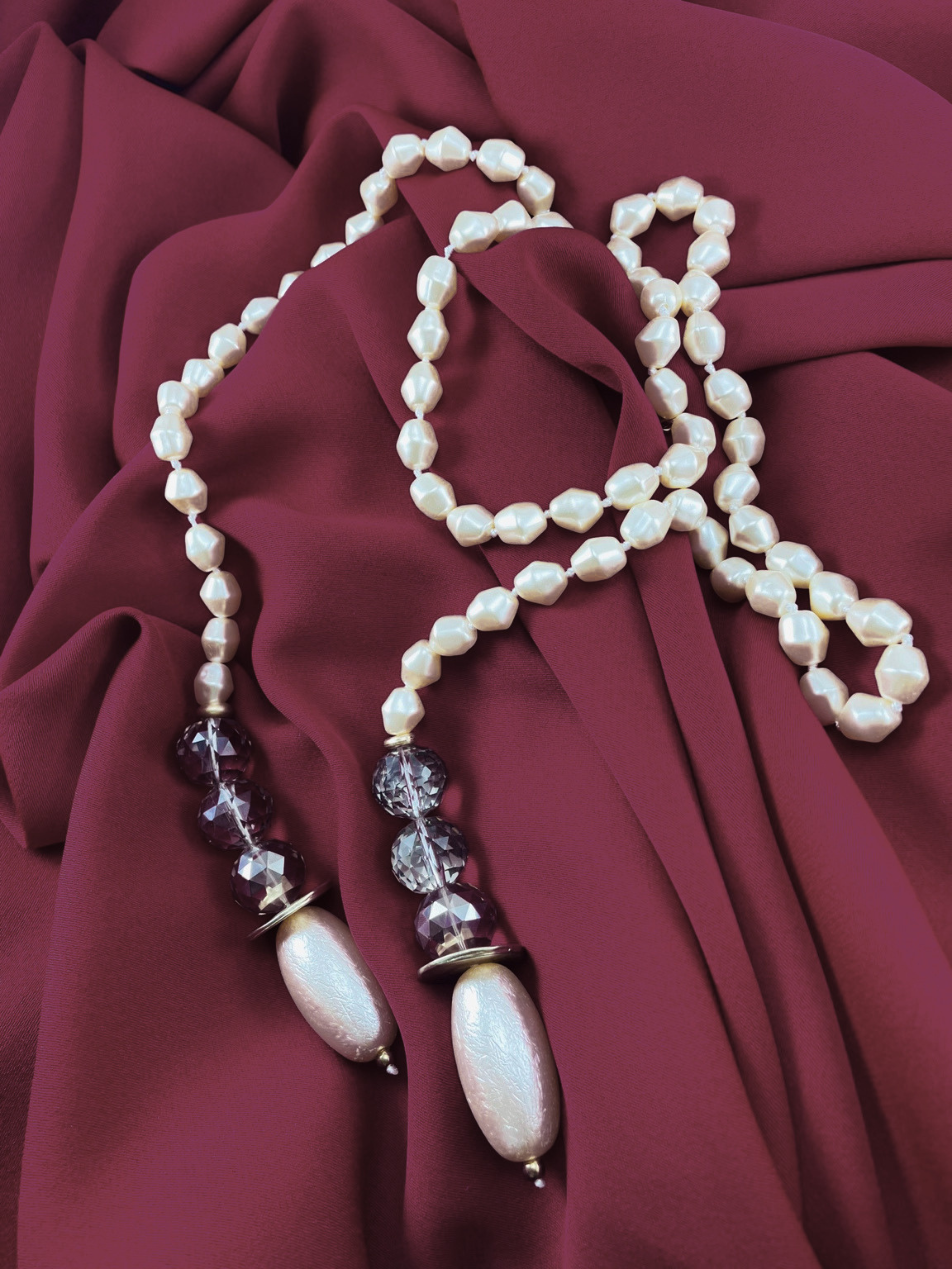 Sophia Pearl Rope Necklace